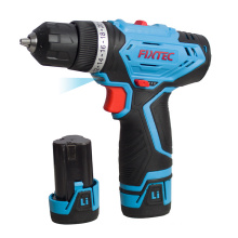 FIXTEC 12V Power Tools Electric Cordless Drill With 2 Batteries